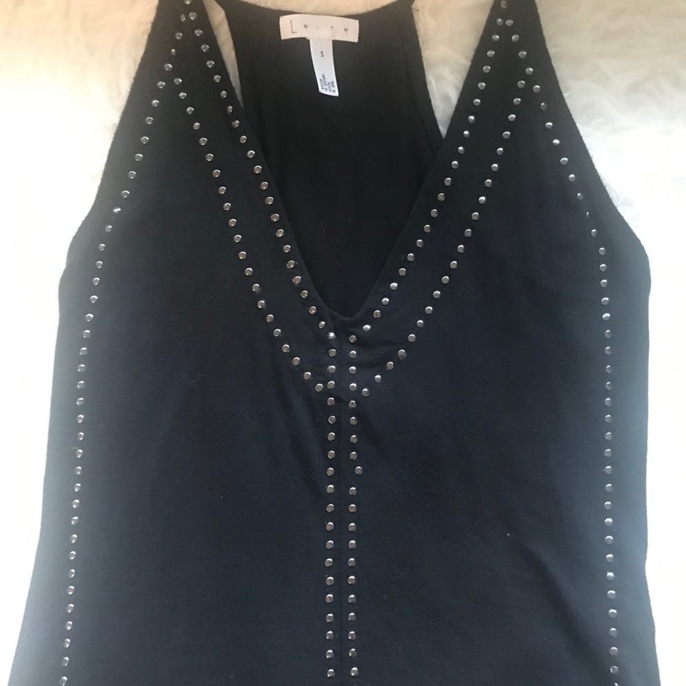 Leith crop top with studs